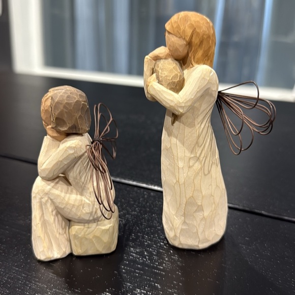 Willow Tree by Susan Lordi Angel of Caring & Angel of Friendship Statue Figurine - Picture 3 of 9